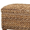 thumbnail image 2 of Modern Wood and Woven Abaca Trunk Rustic Brown - Saltoro Sherpi, 2 of 5