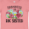 thumbnail image 4 of Inktastic Promoted to Big Sister with Flowers Girls Baby T-Shirt, 4 of 5