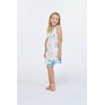 thumbnail image 5 of Robe Hawaïenne à Col Rond avec Volants pour Fille au Coucher du Soleil Néon, 5 of 5