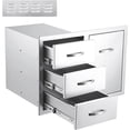 thumbnail image 1 of Qinaqin 1 Stainless Steel Gabinete con Puerta y Cajón Combo Left Right Empty 33 Inches Ancho 22 Profundo cm de Alturaigh Comes en a Seven Ply Corrugated Caja Vent Panel, 1 of 6