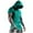 Green, variant on Chiccall Mens Summer Tops Mesh Hoodie Short Sleeve Hooded Crew Neck T Shirts Casual Lightweight Workout Gym Shirts