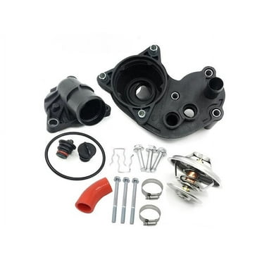 Engine Coolant Thermostat Housing Assembly - Compatible with 2002 - 2010 Ford Explorer 4.0L V6 2003 2004 2005 2006 2007 2008 2009