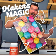 MAKERS MAGIC by Scorch Marker, The All-in-One, Clear, Waterbase Decoupage Sealer, Glue, and Finish for DIY Crafts and Art Projects with the Quick Dry & Cure Time - Gloss Finish, 8 Oz (1PACK)