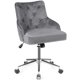 thumbnail image 1 of Costway Silla tapizada con tachas y ruedas para casa y oficina, sillón de terciopelo con nudos giratorio a 360°, silla regulable para salón dormitorio estudio, 1 of 5