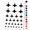 Black, variant on Fighter Jet Military Airplane Water Resistant Temporary Tattoo Set Fake Body Art Collection - White
