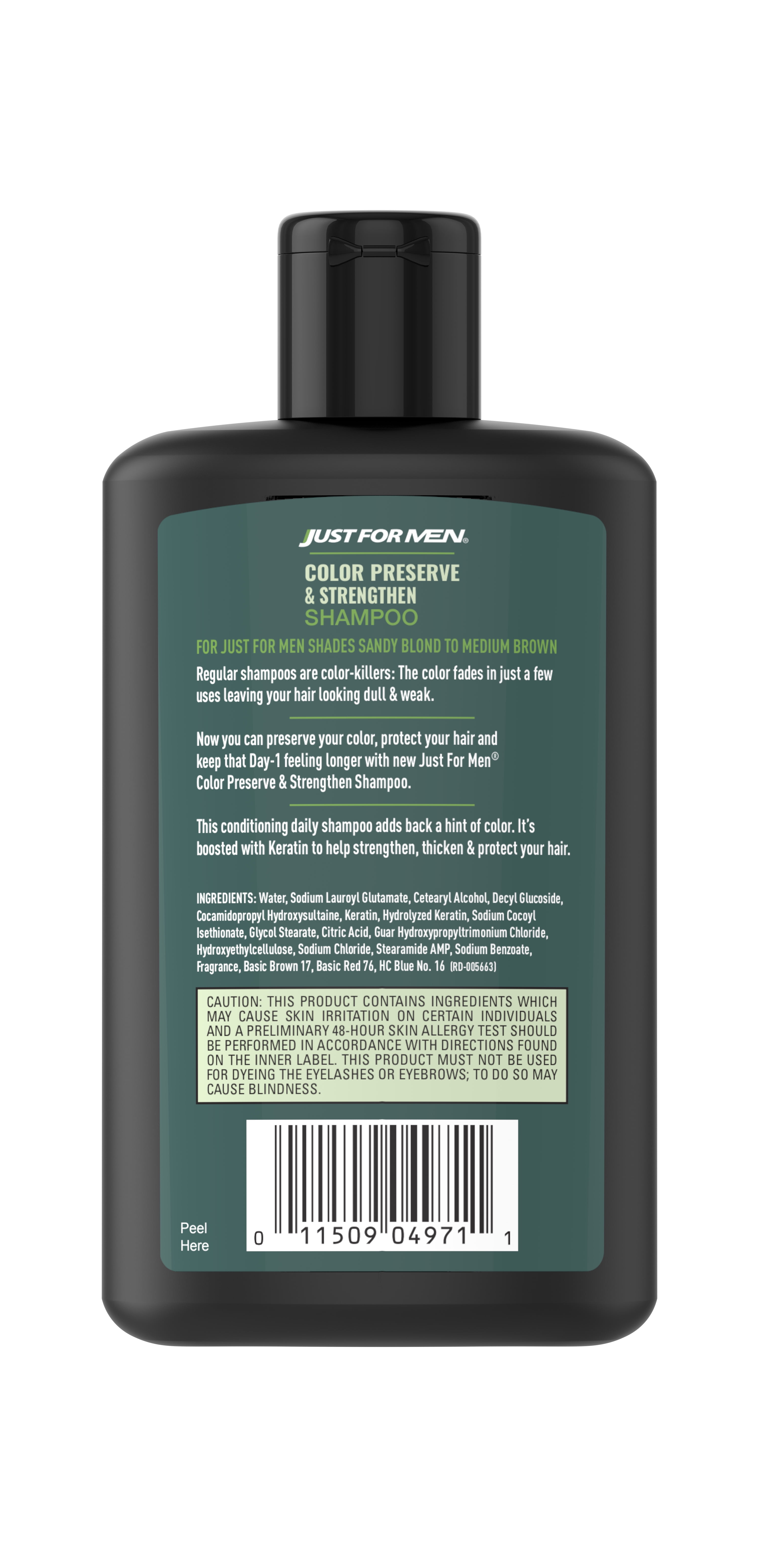 Just For Men Color Preserve & Strengthen Shampoo - 8 oz, Light Shade
