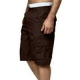 thumbnail image 5 of SOOMLON Men's Soft Length Cargo Shorts Pocket Casual Shorts Camouflage Work Shorts Mid Waist Sports Shorts Brown M, 5 of 5