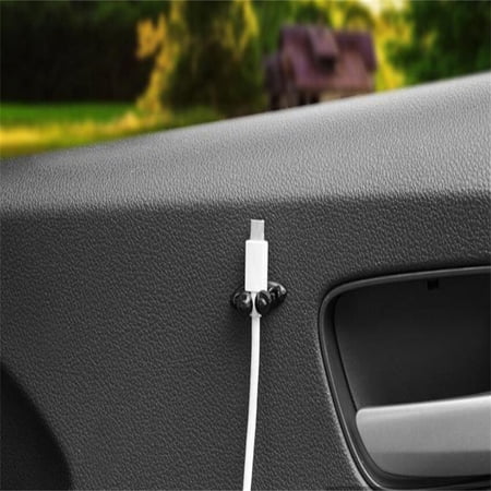 Phyun 8PCS Adhesive Car Charger Line Clasp Clamp Headphone/USB Cable Car Clip Interior