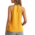 thumbnail image 5 of Gvmfive Women Halter Neck Lace Crochet Tank Tops Hollow Out Sleeveless Shirts, 5 of 5