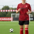 thumbnail image 7 of 2026 Soccer Cup Retro Jersey for Men, Round Neck Short Sleeve Pullover with National Flag & Player Graphic Print for Fan Gathering & Streetwear Wine XXXL, 7 of 7