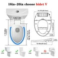 thumbnail image 6 of Non-Electric Toilet Seat Bidet Seat with Self Cleaning Dual Nozzles  Natural Water Spray, 6 of 7