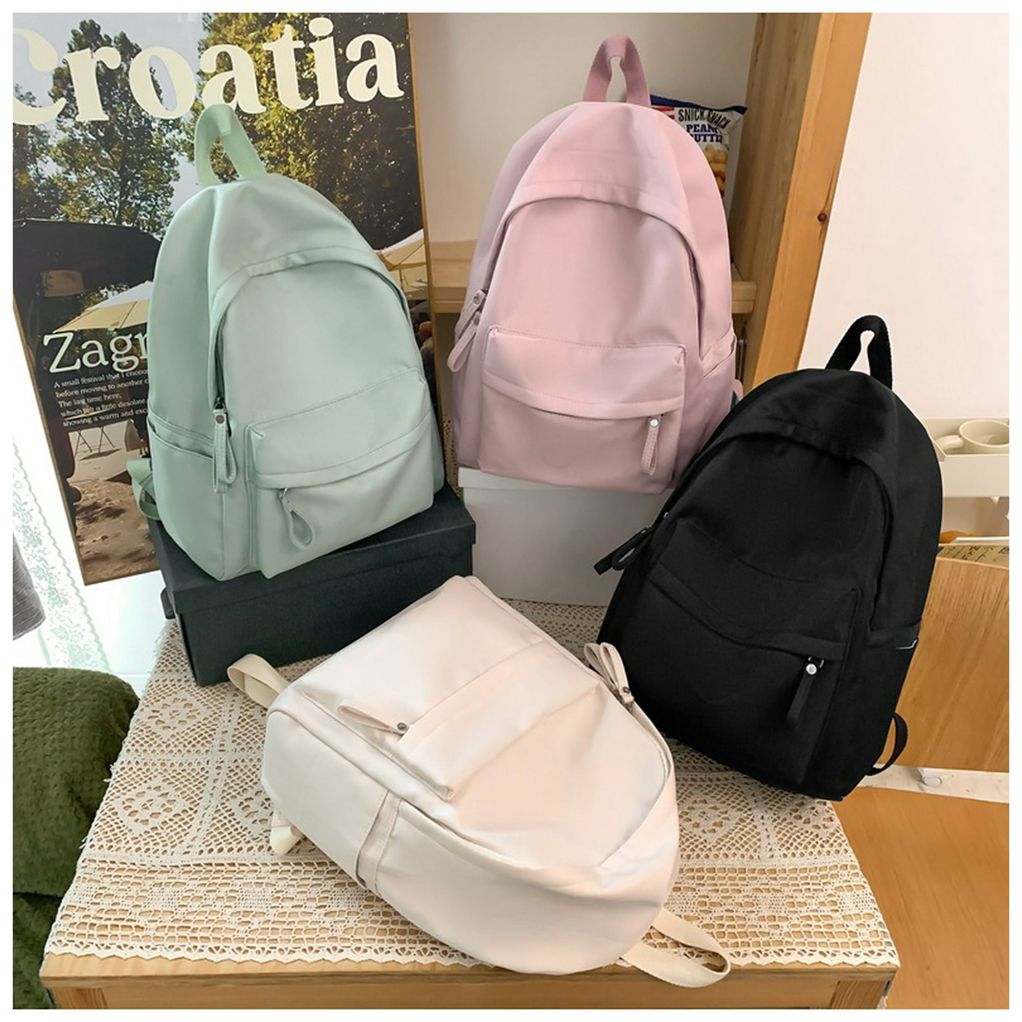 Personalized Wholesale Large Capacity Waterproof BackPack Plain Simple Backpacks Funny Minimalist Nylon Schoolbag