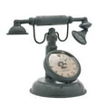 thumbnail image 2 of Hometime Metal Mantel Clock - Old Fashioned Telephone, 2 of 4