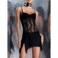 thumbnail image 4 of Honganda Robe en Dentelle à Bretelles Spaghetti pour Femmes Robe de Fête Corset d'Été pour Cocktail Plage Mode Urbaine, 4 of 9