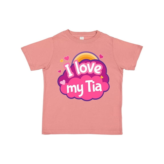 Inktastic Niece Rainbow I Love My Tia Girls Toddler T-Shirt