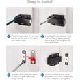 thumbnail image 5 of 4 Pieces Push Open Closet Magnet Closet Door For Cabinet Drawer Magnetic Locking System Door Push Lock, 5 of 5
