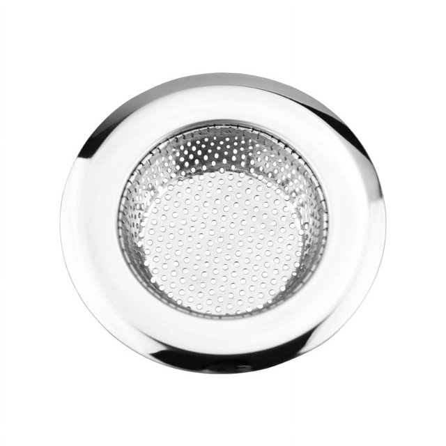 1 paquete: cesta coladora de drenaje para fregadero de cocina, recipiente grande para alimentos. Acero inoxidable recubierto de galvanizado