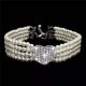 thumbnail image 2 of New Puppy Dog Choker Rhinestone Heart Four Rows Pearls Dogs Necklace Collar Shiny Cat Collar Jewellery Pet Supplies ShopWise Round, 2 of 10