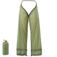 thumbnail image 1 of Tignapoo Lightweight Double-Sided Silicone Rain Pants in Army Green - Waterproof Ripstop Nylon for Camping, Hiking, and Cycling, Adjustable Fit, Packable Design, Only 100g, 1 of 6
