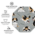 thumbnail image 4 of Bingfone Vintage Funny Beagle Active Dog Leather Drinks Coasters With Set Of 6,Suitable For Home Kitchen,Coffee Cup Coasters Home Gift, 4 of 9