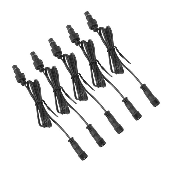 Deck Light Extension Cord, Anti Impact 5 Pcs 3.3ft Wear Proof Plug and Play Deck Light Extension Cable for Outdoor