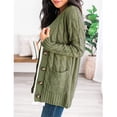 thumbnail image 3 of Womens Cardigan Sweaters with Pockets Womens Boho Patchwork Cardigan Long Sleeve Open Front Knit Sweaters Coat Pockets Womens Sweaters Cardigan Long Womens Coat, 3 of 9