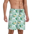 thumbnail image 2 of Fotbe Horse And Flower Pantalones Cortos de Pijama para Hombre, Ropa de Dormir, Pantalones de Pijama Cortos para Hombre-X-Large, 2 of 6