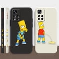 thumbnail image 2 of Case For Redmi Note 12 11 11T 11R 11E 10 9 8 7 7S PRO PLUS 4G 5G Simple Liquid silicone Case Funny The S-Simpsons, 2 of 5