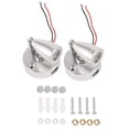 thumbnail image 1 of Lampes de Lecture LED pour VR, Interrupteur de Contact Intérieur 12V avec Interface USB pour Caravane, Bateau, Véhicule Récréatif, 2 x Lampes de Lecture LED, Argent, 1 of 5