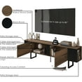 thumbnail image 2 of Atelier Mobili Mid Century Modern TV Stand for 75 Inch TV, Walnut Finish Entertainment Center, 2 of 7