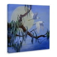 thumbnail image 3 of Stupell Industries Rustic Lodge Shining Moon & Birds Canvas Art, 17 x 17, by Floy Zittin, 3 of 8