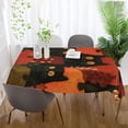 thumbnail image 6 of 60x108 Inch Tablecloth Polyester Square Tablecloth for Home Kitchen Dinner Decor Black Cat Surrounded by Pumpkins, 6 of 9