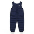 thumbnail image 2 of AJZIOJIRO Baby Infant Unisex Winter Snow Pants Toddler down Puffer Warm Overall Windproof Fleece Lined Overall Detachable Onesies down Trousers 9M-4T, 2 of 9