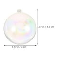 thumbnail image 2 of Raindrops Iridescent Clear Plastic Fillable Ornaments Multi-Colored Holiday Decorations for Christmas Tree and Home, 2 of 8
