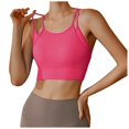 thumbnail image 2 of Everyday Bras for Women Running Sports Bra Sports Bras for Women Workout Keyhole Sports Bra Athletic Bras Wireless Support Bras for Women Sports Bra Medium Sports Bra Women's Athletic High Hot Pink XL, 2 of 5