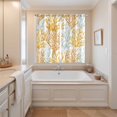 thumbnail image 3 of Orange Gray Coral Coastal Kitchen Curtains 84 Inch Length, Summer Beach Seaside Nautical Grommet Top Bedroom Living Room Curtains, Light Filtering Cafe Curtain Drapes 2 Panels Set 104''x84'', 3 of 9