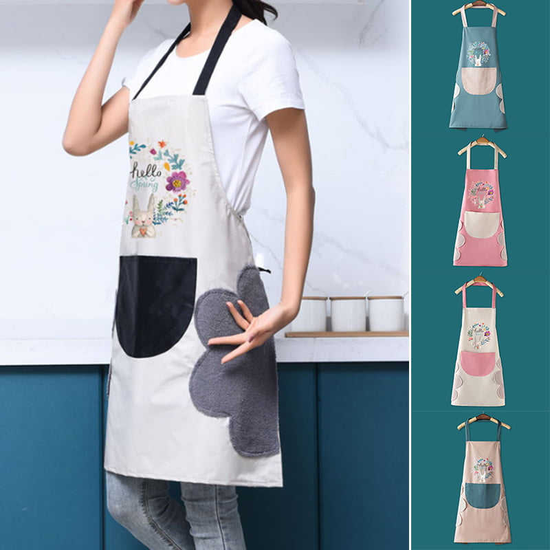 Details about   Large Waterproof And Oil Resistant Apron With Hand Wiping Side Pockets Re Esdtu 