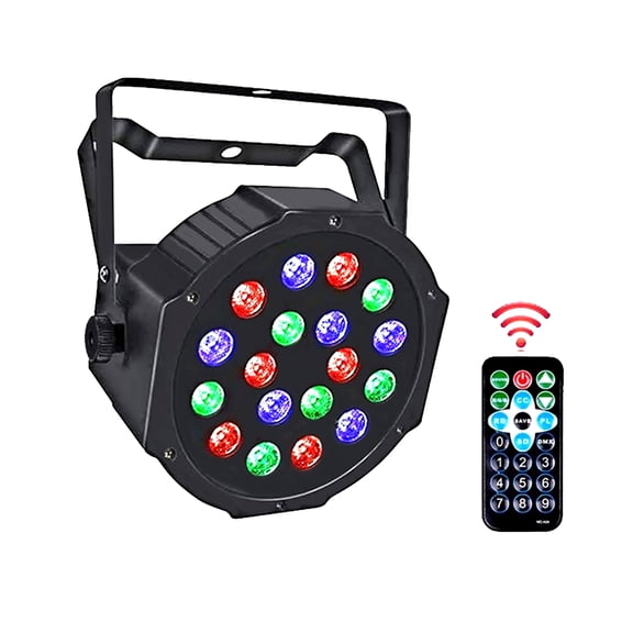 18x1W LED Mini Par Light, 18 LED Par Stage Lights with Remote Control for Christmas DJ Disco Wedding