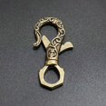 thumbnail image 1 of LLavero de cabeza de dragón de cobre, artesanía antigua, cierres de langosta, hebilla de cintura, latón, Metal, llavero de coche Vintage, regalo, 1 of 4
