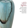 thumbnail image 4 of Alpine Corporation DIG100XS w/LED Light Water Jar Fountain, 32 Inch Tall, Turquoise, 4 of 5