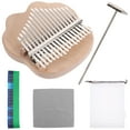 thumbnail image 3 of 1 juego de Kalimba pequeño de 17 teclas, piano de pulgar, instrumento musical para principiantes, Kalimba portátil, 3 of 8