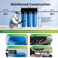 thumbnail image 5 of iSpring WGB32B-KSNC Whole House Filter System: SGS-Tested, removes 94.4% Chloramine. 3-Stage filtration for Lead, Metals & VOCs. 20”x4.5” filters with 1” Inlet/Outlet for high flow., 5 of 9