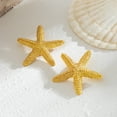 thumbnail image 3 of Yoyauz Starfish Necklace Earrings Set Women's Gold Starfish Necklace Beach Necklace Declaration Rope Necklace Starfish Stud Seastar Earrings Starfish Earrings Summer Clothing, 3 of 6