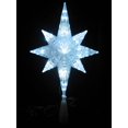 thumbnail image 3 of 11" LED Lighted Clear Crystal Bethlehem Star Christmas Tree Topper - Clear, 3 of 3