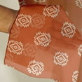 thumbnail image 3 of Vargottam Geometric Pattern Sheer Georgette Curtains for Windows & Small Doors Set of 2 Panels, 72" Long, Grommet Top, Printed Light Filtering Drapes for Living Room or Study, 3 of 9