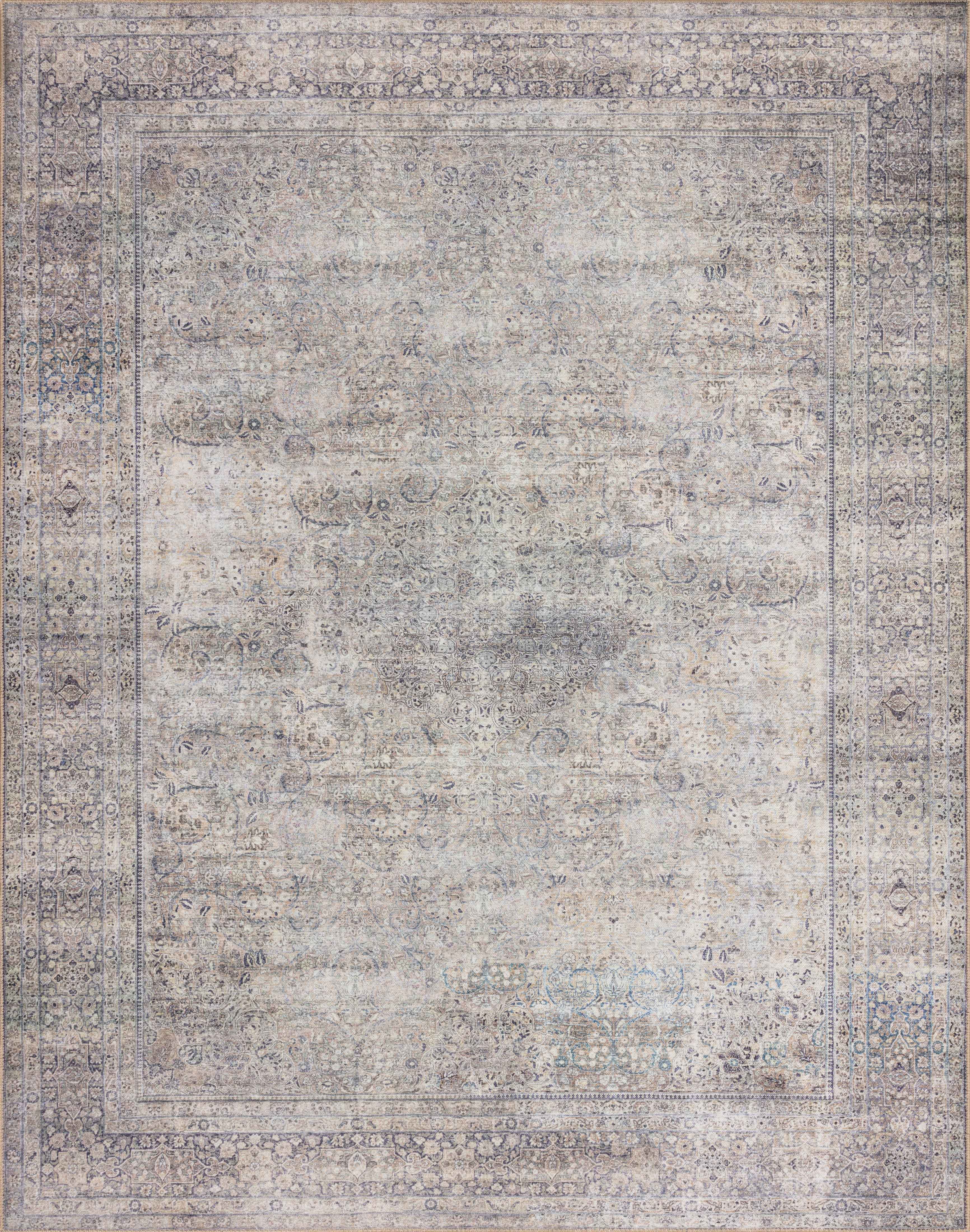 Loloi Wynter Silver / Charcoal 5'-0" x 7'-6" Area Rug