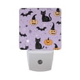 thumbnail image 6 of Yayeee LED Plug in Night Light for The Home with Auto Dusk to Dawn Light Sensors, 2 Pack, Light Purple Halloween Black Cat, 6 of 6