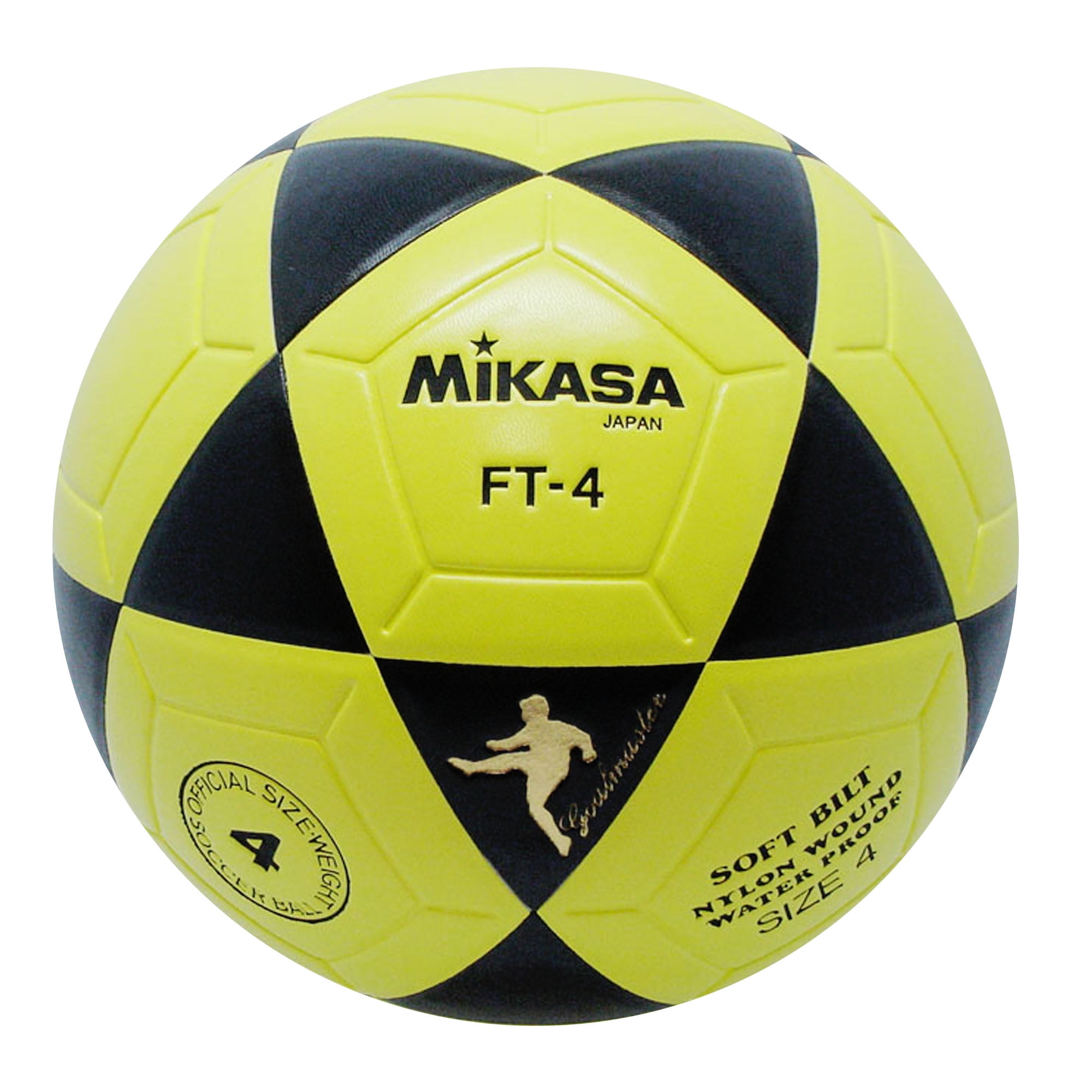 Mikasa FT4 Goal Master Soccer Ball Size 4 BlackYellow