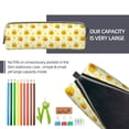 thumbnail image 5 of Cauagu Ducky Cartoon Print Leather Pencil Pen Case - Stationery Bag Portable Stationery Bag Big Capacity Pencil Pouch Cosmetic Organizer Bag for Men & Women, 5 of 7