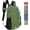Army Green, variant on 15L Water-resistant Hiking Daypack, Small Backpack Travel Outdoor, Lightweight Day Pack with Tool Loops